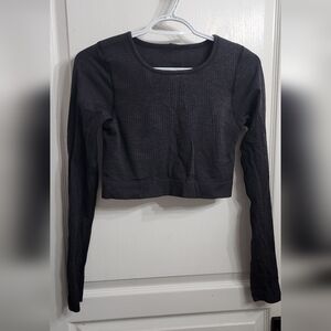 Lululemon Athletica Black Crop Top